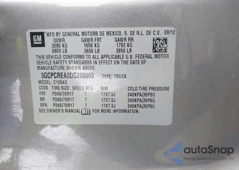 2013 Chevrolet Silverado 1500 Ls from USA, damaged, VIN 3GCPCREA0DG208960